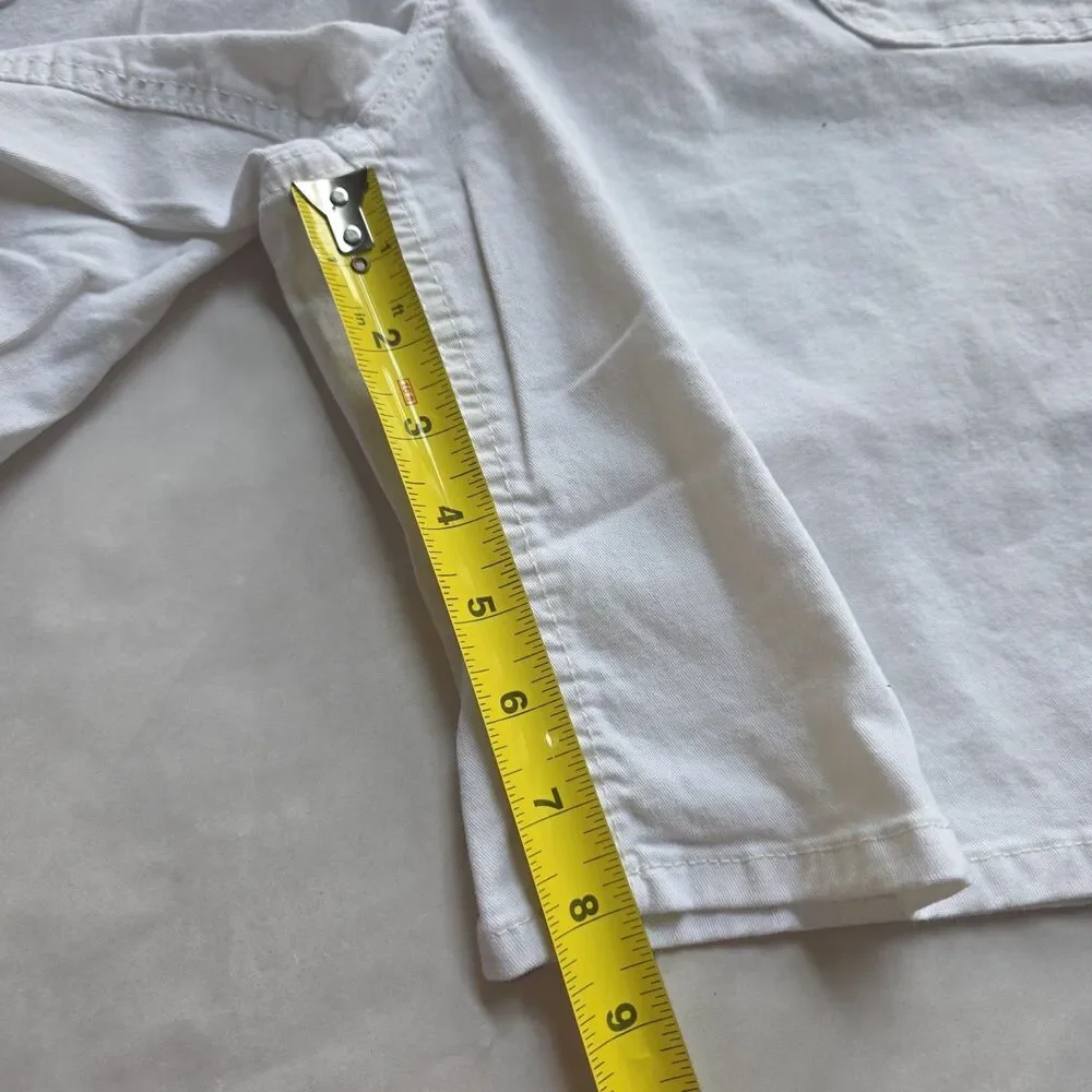 Bandolino Bermuda Shorts Womens 12 White High Rise Stretch Utility Patch Pocket